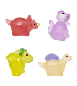 发光树脂工艺小模型摆件动物恐龙微型人物花园浴炸弹儿童散装小玩具分类