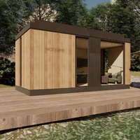 Casa Prefabricada Portátil de Acero de 20 pies/40 pies, Modelo B3 Contemporary, Cabañas Tipo Contenedor, Casa Pequeña, Hotel, Uso en Exteriores, Parques y Patios