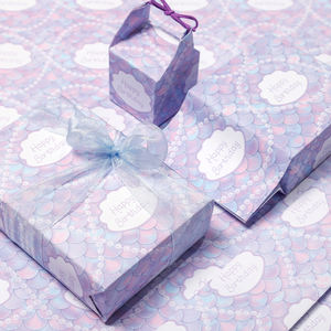 Wholesale High Quality <b>Birthday</b> Tissue <b>Rolls</b> Mermaid Gift Packaging <b>Wrapping</b> <b>Paper</b> <b>Roll</b> Uperior Craftsmanship - Product Image 2