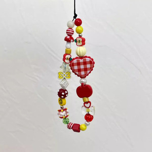 Hot Sale New Style Red Strawberry <b>Lanyard</b> Keychain Universal Phone Case CCD Camera Charm Pendant - Product Image 2
