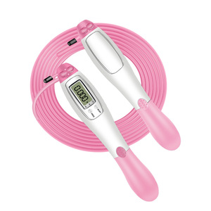 <span class=keywords><strong>Corde</strong></span> à <span class=keywords><strong>sauter</strong></span> électronique avec <span class=keywords><strong>compteur</strong></span> de <span class=keywords><strong>calories</strong></span>, double mode, fil d'acier, avec ou sans cordon, balles lestées, portable, pour intérieur et extérieur - Product Image 6