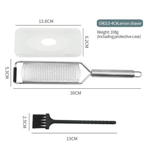 Заводская поставка: Терка для сыра и лимона из нержавеющей стали 304 (Янцзян), измельчитель для шоколада, инструменты для фруктов и овощей YR2104 - Product Image 3