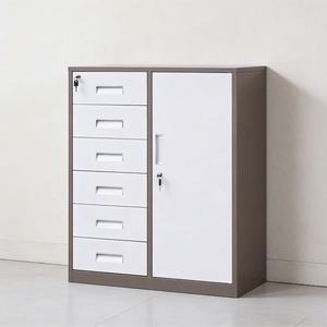 Meuble <span class=keywords><strong>de</strong></span> bureau <span class=keywords><strong>en</strong></span> <span class=keywords><strong>acier</strong></span> verrouillable, mobile, fin, avec roulettes, pour rangement sous le bureau - Product Image 1