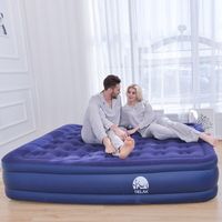 Promotion Lit d'air de luxe Nouveau style Lit d'air épais Matelas gonflable portable Relaxant Lit d'air pliable Matelas gonflable