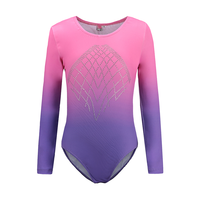 Leotardos de Gimnasia de Alta Calidad para Niñas, Spandex, Manga Larga, Brillantes, con Cierre de Lazo, Marca ORCHID DANCE, Venta al Por Mayor a Bajo Precio
