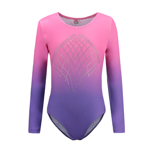 Leotardos de Gimnasia de Alta Calidad para Niñas, Spandex, Manga Larga, Brillantes, con Cierre de Lazo, Marca ORCHID DANCE, Venta al Por Mayor a Bajo Precio - Product Image 2