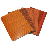 Panneau composite en aluminium à grain de bois réaliste, revêtement décoratif ACP, feuilles ACM avec esthétique naturelle