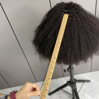 Perruques brésiliennes en cheveux humains de 10 à 20 pouces, 13x4, avec dentelle transparente, bouclées, noires naturelles, sans colle, effet mouillé, pour femmes, pré-plumées