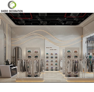 High End Clothing Shops Interior Design Garment Stand Modern Metal Clothing Display Rack Clothing Store Furniture Custom - Product Image 2