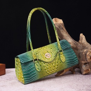 Sac à main européen, américain, moyen-orient dégradé couleur Crocodile motif femme grande capacité bâton français sous les bras <span class=keywords><strong>Ba</strong></span> - Product Image 4