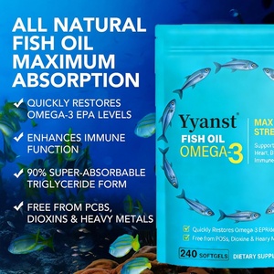 Cápsulas de Aceite de Pescado Omega 3 de Alta Calidad OEM/ODM, Mejora la Inmunidad y Apoya la Salud Cerebral - Product Image 3