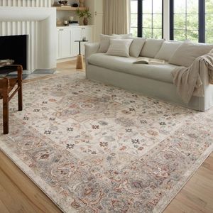 <strong>Boho</strong> Style Wholesale Online Sales Floral Medallion Faded Traditional Style Classic Polypropylene Machine Washable Area <strong>Rug</strong> - Product Image 2
