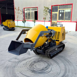 Mesin Pengaduk Beton Mini Portabel Berjalan Sendiri dengan Roda Rantai, Mesin Pengaduk Beton Mobile Mini Kecil Berbahan Bakar <span class=keywords><strong>Diesel</strong></span>/Bensin - Product Image 5