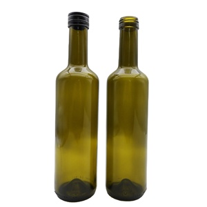 500ml cổ màu xanh lá cây Vòng llive chai dầu với nhôm nắp nhựa - Product Image 3