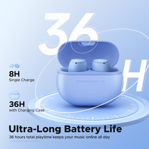 Soundpeats Tốt Nhất Người Bán 2023 Mini HS Hi-Res Âm Thanh Với Ldac Codec Siêu Dài Tuổi thọ Pin Dài Chơi Thời Gian lên 36 Giờ - Product Image 4