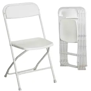 정원 야영 호텔 방 의자 접히는 플라스틱 의자 백색 연회 당을 위한 상업적인 쌓을수 있는 플라스틱 접히는 의자