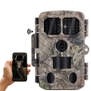Best Verkopende Ip65 4K 48Mp Trail Game Waterdichte Wildlife Camera Met 3 Pir Sensoren/Nachtzicht/Wifi/Bluetooth