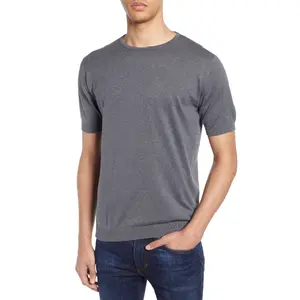 Высококачественная хлопковая футболка на заказ для мужчин, пустая Тяжелая футболка большого размера для мужчин от BD