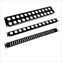 Châssis d'amplificateur audio, panneau de montage en rack, panneau de brassage 2u avec 24 trous, armoire de rack 19'', accessoires en métal pour caissons de transport