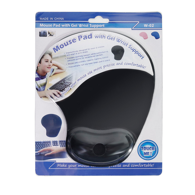 Custom Logo Customized Color Silicon Ergonomic Left Hand Wrist Rest Mouse Pad 192x228mm in Stock for Office