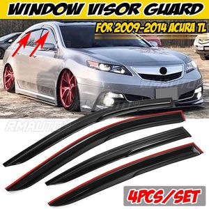 แผ่นบังแดดหน้าต่างรถยนต์สีดำสำหรับ Acura TL ปี 2009-2014 ป้องกันแดดและฝน - Product Image 1