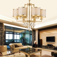JYLIGHTING Lustre suspendu moderne en cristal de luxe en laiton pour salle à manger, grand hôtel, plafond haut