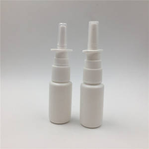 Flacons pulvérisateurs nasaux en plastique PE blanc solide de 20 ml (0,67 oz) pour usage médical, bronzage, nez, <span class=keywords><strong>cheveux</strong></span>, oreilles, bouche - Product Image 5