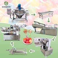 Machine semi-automatique de fabrication de bonbons durs et de sucettes fourrées pour la production au Pakistan