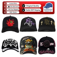 Op maat gemaakte 3D geborduurde logo petten, 5-delige suède petten met gebogen klep, originele petten, complete set groothandel petten