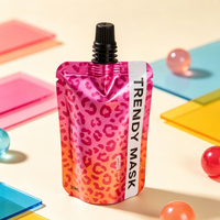 Pochette d'emballage cosmétique liquide personnalisée avec bec verseur, sac de recharge anti-fuite pour crème pour les mains, lotion corporelle, produits de soin de la peau