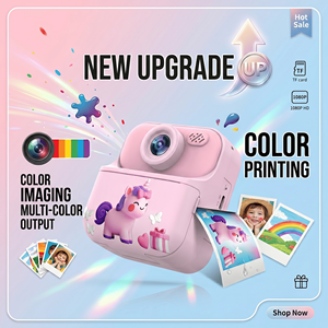 กล้องถ่ายรูปดิจิตอลสำหรับเด็ก พิมพ์ภาพทันที ไร้หมึก สีคมชัดระดับ HD 1080P ของเล่นมินิไร้สายสำหรับเด็ก ขายส่ง OEM - Product Image 5