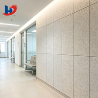 Panneau acoustique en bois de pin HENGJIU, moderne, ignifuge, non toxique, sans formaldéhyde, absorption acoustique hautement efficace, hôpital, clinique