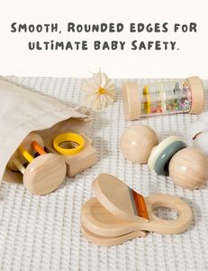 Juego de Juguetes de Madera para Bebés, Juguetes Sensoriales de Aprendizaje para Niños Pequeños - Product Image 2