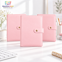 Carnet personnalisé avec logo, en similicuir lisse, fermeture à bouton-pression, agenda promotionnel pour le bureau, les affaires, l'école