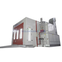 Cabine de peinture à pulvérisation chauffée au gaz à haute efficacité avec four de cuisson durable pour la réparation de carrosseries automobiles et l'utilisation en atelier