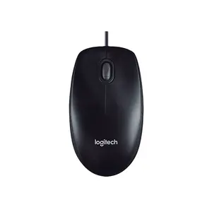 2024 Top Original Logitech M91Pเมาส์แบบมีสายธุรกิจสํานักงานคอมพิวเตอร์ที่บ้านโน้ตบุ๊คปลั๊กและเล่น USB เมาส์แบบมีสาย