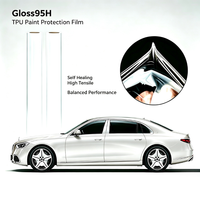 Rouleau de protection de peinture (PPF) en TPU 9,5 mil pour carrosserie de voiture, revêtement nano invisible, résistant aux chocs de pierres, personnalisable avec logo ODM, vente en gros