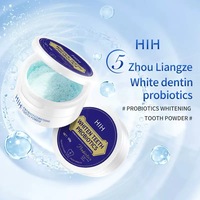 Poudre blanchissante pour les dents HIH Probiotics, poudre blanchissante pour les dents, blancheur nacrée