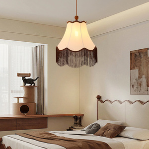 Pháp Retro phòng ngủ hiện đại Bàn cà phê ánh sáng mặt dây chuyền wabi-sabi phong cách Mỹ sang trọng phòng khách sắt Đèn bàn - Product Image 4