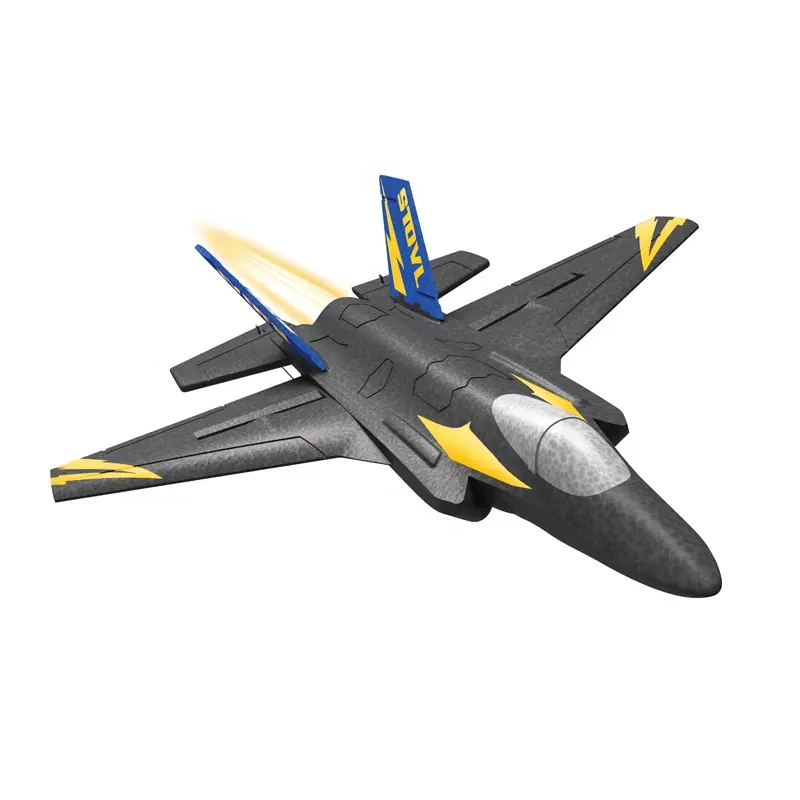 Avião de brinquedo com rc, avião de brinquedo com modelo f35, brinquedo para atividades ao ar livre, planador epp, espuma, avião voador