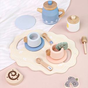 Juego de Té de Madera Premium Princess Time, Accesorios de Cocina, Juguetes para Fiestas, Juego de Imitación de Comida para Niñas Pequeñas - Product Image 3