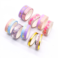 Premium Bedrucktes Washi-Tape - Hochwertiges Folienprägtes Abdeckband für DIY Scrapbooking