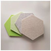 Panneau acoustique hexagonal insonorisant et diffuseur de bruit Bufu, installation facile, haute efficacité, design 3D, conception graphique 9 mm