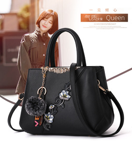 Fashion Flower Embroidered Tote <b>Purse</b> PU Leather Crossbody Shoulder Ladies Bags Women Handbag Luxury - Product Image 6