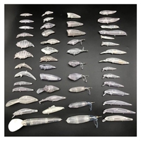 Top Right LB0001 Blanks de leurres vierges non peints pour la fabrication de leurres DIY, type Jerkbait