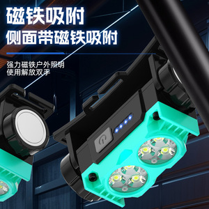 Xinster <b>LED</b> Headlamp USB <b>Rechargeable</b> Magnetic <b>Work</b> <b>Light</b> Outdoor Night Fishing - Product Image 1