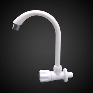 Grifo de Cocina Clásico de Color Blanco, Montado en la Pared, de Plástico, con Manivela Pequeña - Product Image 1