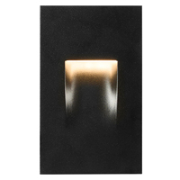 Vente en gros de lampes LED encastrées carrées pour escaliers, 12V 3W, en aluminium, pour l'intérieur, éclairage mural LED
