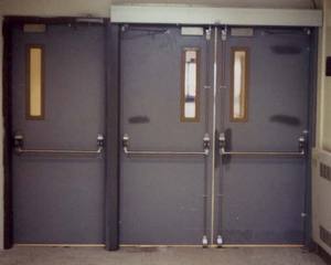 Porta di sicurezza per uscita di emergenza acciaio economico 1 ora resistente al fuoco ingresso porte tagliafuoco interne a doppio filo - Product Image 2