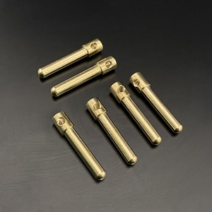 16A Đường Kính 4.8Mm Điện Brass Ổ Cắm Các Bộ Phận Nickel Mạ Đồng Brass Pin Điện Cắm Pin - Product Image 5